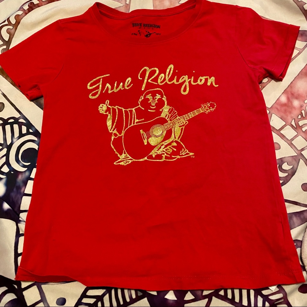 Girls True Religion Buddha tee shirt